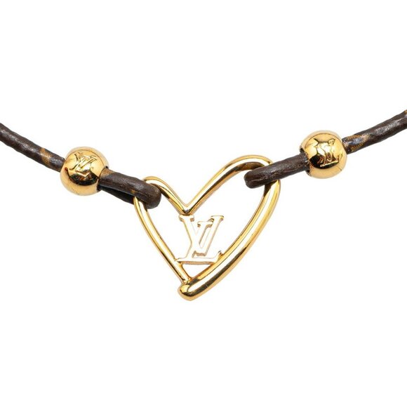 LOUIS VUITTON Brown Monogram Love Charm Bracelet - Picture 5 of 7